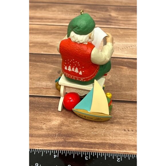 2013 HALLMARK KEEPSAKE ORNAMENT QXC5057 PRE-FLIGHT CHECK  ARTIST CRAFTED SANTA - Picture 9 of 11